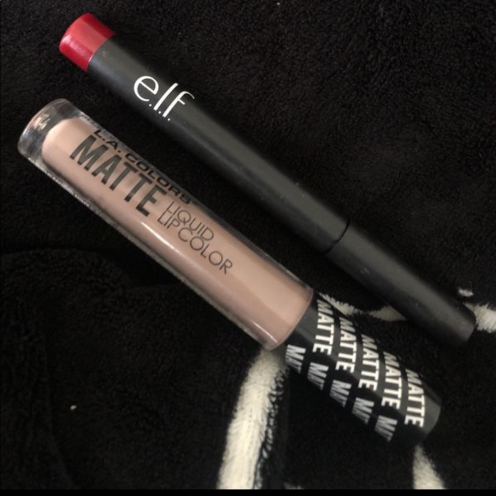 Matte lipsticks.